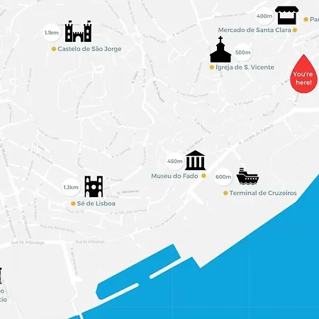 Alfama With Private Patio & Barbecue 아파트 *